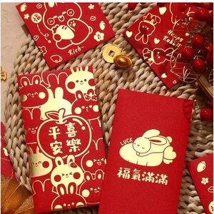 Chinese New Year Good Luck Envelopes 6pk